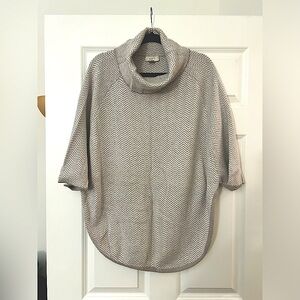 Loft XS/S Oversized Knit Turtleneck/Poncho Cut